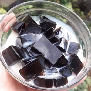 Poudre de gelée de plantes noires rafraîchissante naturelle – Extrait d'herbes pour boissons saines et garnitures de pâtisserie – Idéale pour l'été - Product Image 4
