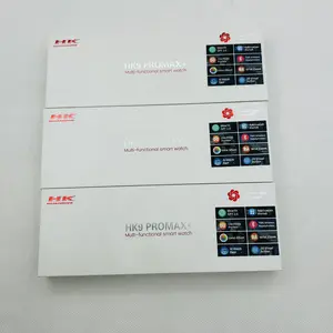 HK9 Pro max plus jam tangan pintar Pria Wanita, Penyimpanan 2GB HK9 pro + jam tangan Upgrade 9 seri 9