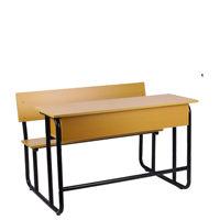 Ensemble bureau et chaise monobloc en ABS, design moderne et minimaliste, pour auditorium, conférence, étude, salle de classe, avec conception détachable