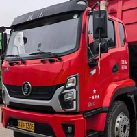 Подержанный самосвал Shaanxi Delong G500, стандартная грузоподъемность, дизель 4.3 л, 4x2, одинарная ось, быстрая 10-ступенчатая коробка передач, грузовой отсек 5.2 м, полурядный кузов