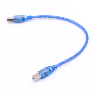 Factory Prices Blue 30cm <strong>USB</strong> <strong>2.0</strong> <strong>Printer</strong> <strong>Cable</strong> Type a Male to Type B Male Dual Shielding High Speed Transparent <strong>Printer</strong> <strong>Cable</strong> - Product Image 5