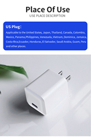 Alta calidad USB pared Usb-c tipo C Cable enchufe de carga rápida portátil Mini Pd 20W adaptador de cargador para Iphone 12 13 14 Pro Max