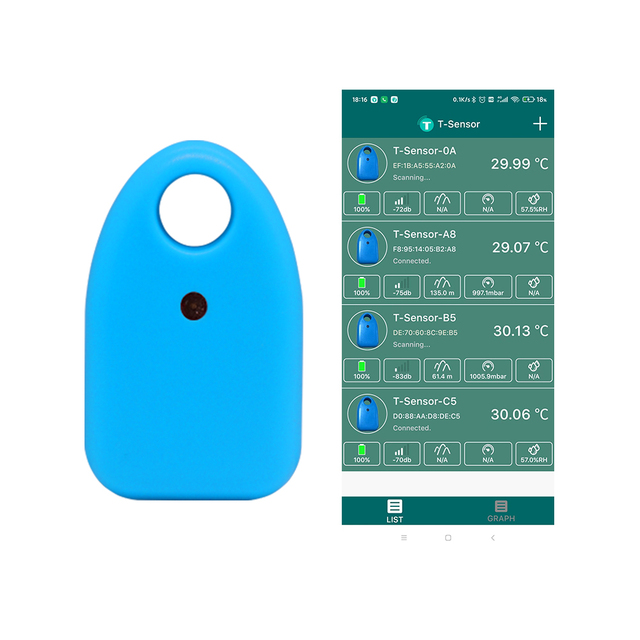 Smart Iot Data Logger Wireless Ble Temperature and Humidity Sensor Ibeacon BT Beacon for Greenhouse Coldchain