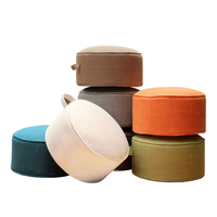 Pouf de sol en lin de haute qualité coussin méditation oreiller repose-pieds coussin Premium Yoga traversins coussins de chaise ronds