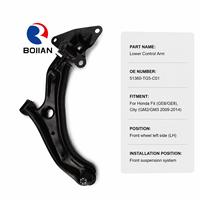 Bras de suspension inférieur avant gauche BOJIAN, pièce de rechange OEM 51360-TG5-C01 pour Honda City Jazz Fit Insight GM GE GG 2008-2014