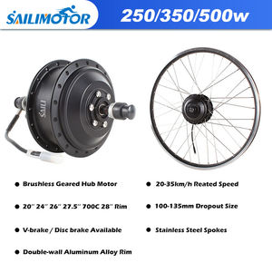 <span class=keywords><strong>Moteur</strong></span> Saili <span class=keywords><strong>250W</strong></span> 350W 500W Kits de conversion de vélo E 36V 48V <span class=keywords><strong>Moteur</strong></span> de moyeu à engrenages sans brosse Kits de conversion de vélo électrique - Product Image 5