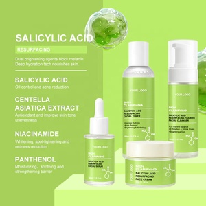 Hàn Quốc Phụ nữ hàng ngày chăm sóc da <span class=keywords><strong>Kit</strong></span> 4-mảnh thiết lập giữ ẩm dầu-kiểm Soát Ph cân bằng hàng ngày mặt salicylic axit chăm sóc da Bộ - Product Image 5