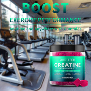 निजी लेबल प्री-वर्कआउट क्रिएटिन मोनोहाइड्रेट मांसपेशियों की वृद्धि की गोलियों के साथ ऊर्जा कैंडी गुम्मीज - Product Image 2