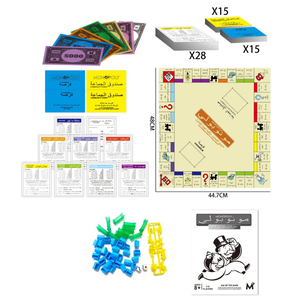 Jeu de société <span class=keywords><strong>classique</strong></span> <span class=keywords><strong>Monopoly</strong></span> en langue arabe, jeu de table interactif multijoueur pour le marché du Moyen-Orient - Product Image 1