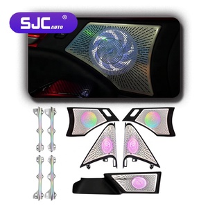 Couverture de haut-parleur avec éclairage ambiant pour voiture SJC 64 couleurs pour <span class=keywords><strong>Mazda</strong></span> AXELA 2020-2022, accessoires d'éclairage d'ambiance intérieur de voiture, décoration - Product Image 1