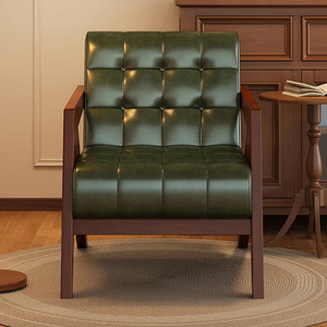 Poltrona Singola in Legno Massello Adatta per Pensioni, Hotel, Soggiorni, Balconi <span class=keywords><strong>e</strong></span> Uso Ricreativo, Stile Vintage - Product Image 3
