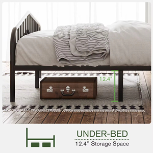 Homerich all'ingrosso King-Size piattaforma in metallo cornici vittoriane in <span class=keywords><strong>ferro</strong></span> battuto arte testiere/pedane allungabili per camera da <span class=keywords><strong>letto</strong></span> - Product Image 6