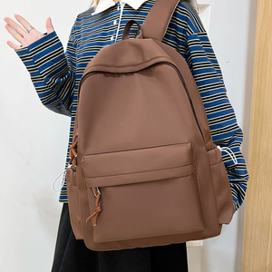 Mochila Casual Ligera y Simple para Estudiantes de Primaria y Universidad, Diseño de Doble Asa, Color Caramelo, Gran Capacidad - Product Image 2