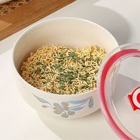 Bol en céramique pour la conservation des aliments, compatible micro-ondes, boîte à lunch pour étudiants et travailleurs, anti-fuite d'alcool avec couvercle hermétique