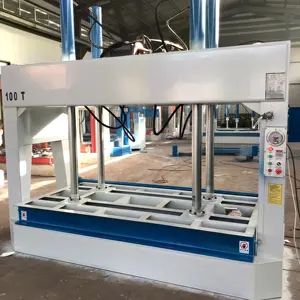 Máquina de prensado en frío para trabajo de madera, prensadora isostática laminada para carpintería, 50T