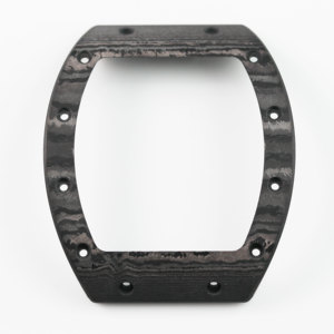 Boîtier de montre en fibre de carbone noir NH35 Sw200 Miyota 8215 9015, couvercle de barillet de boîtier de montre, personnalisation des pièces, fabricant OEM - Product Image 2