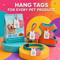 Individuelle Haustier-Anhänger aus Kartonpapier für Katzen- und Hundekleidung mit Baumwollschnur, Umweltfreundlich, Recycelbar, Großhandel ab Werk