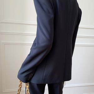 เสื้อเบลเซอร์เข้ารูปกระดุมแถวเดียวสำหรับผู้หญิงเสื้อเบลเซอร์เข้ารูปสำหรับใส่ไป2025ฤดูใบไม้ผลิ - Product Image 4