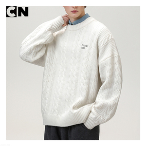 Suéter con Certificación GRS, Fabricante de Suéteres, Venta al por Mayor, Suéter Personalizado para Hombre, Cuello Redondo, Talla Grande, de Algodón, Tejido de Cable, para Otoño e Invierno - Product Image 4
