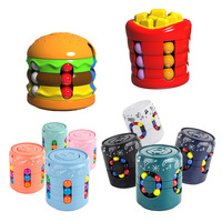 Jouet pour enfants : Cube rotatif de doigt, haricot magique, puzzle créatif, artefact de décompression, jouet de développement cérébral en forme de boule