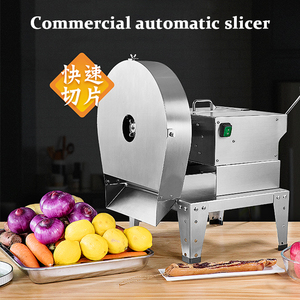 Thương mại độ dày 1-9mm táo lê cam chanh Kiwi Yai Shan dứa chuối Rau Trái Cây Máy thái lát - Product Image 2