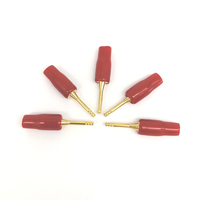 Connecteur de haut-parleur à vis plaqué or rouge 4 mm en gros pour câble audio, équipement de test de laboratoire DIY, lot en vrac