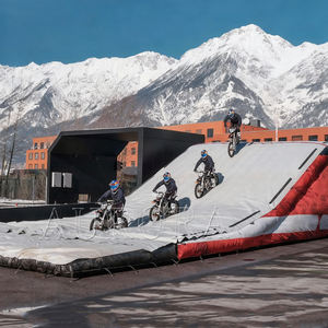 Usine personnalisée gonflable BMX FMX atterrissage Airbag <span class=keywords><strong>Freestyle</strong></span> saut VTT petit Scooter Air Bag château gonflable - Product Image 3