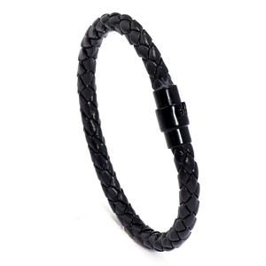 Nueva Pulsera Trenzada de Cuero Unisex con Hebilla de <span class=keywords><strong>Seguro</strong></span> Transfronterizo, Joyería Creativa de Estilo Europeo Americano para Comercio Exterior, de Moda - Product Image 1