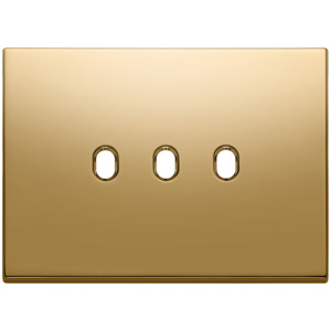 Vintage Gold <b>Door</b> <b>Plate</b> 3Mx3 12.5x9.5x1.4 Cm Three Hole Design - Product Image 1