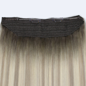 Highlights Halo <span class=keywords><strong>Extensiones</strong></span> de cabello Alambre oculto Cabello <span class=keywords><strong>Invisible</strong></span> Fish Line <span class=keywords><strong>Hilo</strong></span> elástico <span class=keywords><strong>Extensiones</strong></span> de cabello humano Balayage - Product Image 3