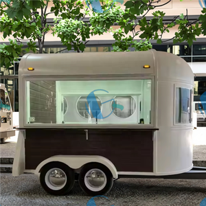 Nuevo carrito de comida móvil Vintage, remolque de café y helado a la moda, casa de postres con ruedas inspirada en caballos - Product Image 6