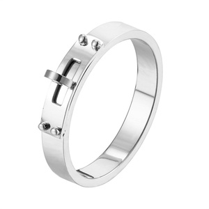 Fashion Minimalist Jewelry <b>Ring</b> Waterproof Gold Plated Stainless Steel <b>Finger</b> <b>Rings</b> for Women - Product Image 5