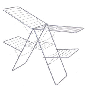 Séchoir à <span class=keywords><strong>linge</strong></span> métallique multi-usages pour intérieur et extérieur, avec ailes réglables, pliable, autoportant - Product Image 6