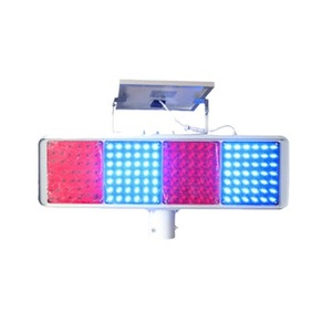 Feux de signalisation solaires à LED avec écran d'affichage, IP65, montage sur poteau en aluminium, lampe d'avertissement routière extérieure - Product Image 3