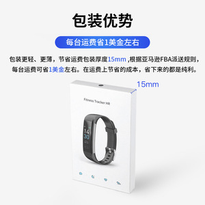 Pulsera inteligente Runmefit S5 con monitor de frecuencia cardíaca, presión arterial y contador de pasos para deportes y uso diario. - Product Image 2