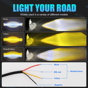 2 luces LED auxiliares antiniebla tipo ojo de ángel para motocicleta, coche, camión, todoterreno, barco - Product Image 4