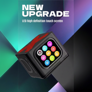 Haut-parleur intelligent à écran tactile LED, assistant vocal IA sans fil, affichage audio, réveil, haut-parleur audio - Product Image 1
