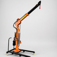 Mini-grue montée sur véhicule pour pick-up, capacité 1000 kg, bras articulé pliable électrique hydraulique