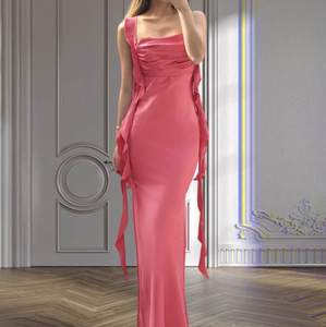 Abito <span class=keywords><strong>Casual</strong></span> Sexy senza spalline 2024 donna stile Runwaylover 2739 lungo - Product Image 4