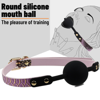 Ensemble BDSM en cuir PU rose effet peau de serpent : Collier, menottes, bandeau, mousqueton, fouet – Jouets sexuels pour adultes, jeux de rôle pour couples GuiYe