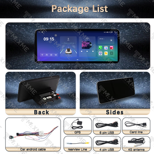 Lecteur <span class=keywords><strong>DVD</strong></span> de voiture avec écran tactile GPS WiFi Android 12,3 pouces, radio multimédia, Carplay pour MITSUBISHI <span class=keywords><strong>OUTLANDER</strong></span> 2014 - Product Image 4