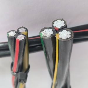 ABC padrão XLPE isolou a antena empacotaram o cabo 4 do alumínio do núcleo cobre encalhado condutores PVC PE para a construção