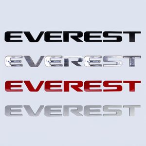 Emblema Deportivo 3D ABS para Capó de Auto, Letras Adhesivas para Everest/Ranger, Cromado, Rojo, Blanco, Negro Mate, Estilo Exterior - Product Image 1