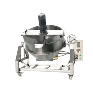 Olla de Cocina Grande de Acero Inoxidable para Pasta de Tomate, Calentador de Azúcar con Vapor y Mezclador - Product Image 1