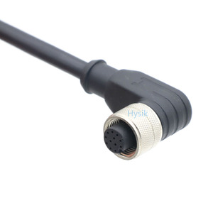 Connecteur métrique étanche moulé M12 à 3, 4, 5, 8, <span class=keywords><strong>12</strong></span>, <span class=keywords><strong>17</strong></span> broches avec capteur de code et actionneur, disponible avec écrou en plastique ou en métal - Product Image 5