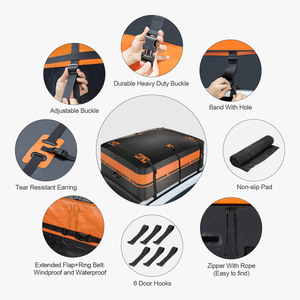 Muestra Gratis, Bolsa de Techo Impermeable de 20 Pies Cúbicos para Autos con Portaequipajes, Correas Reforzadas - Product Image 3