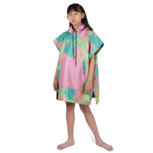 Serviette <span class=keywords><strong>de</strong></span> plage à capuche en microfibre pour femme avec fonction compressée d'été à rayures avec logo personnalisé - Product Image 6