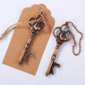 Đồng Bạc Hà Mã Sông Ngựa Hình Keying Keychain Dụng Cụ Mở Chai Cổ Điển