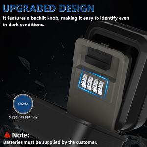 Boîte à clés étanche à fixer au mur, boîte à clés avec code, boîte à clés à combinaison à 4 chiffres, <span class=keywords><strong>coffre</strong></span>-<span class=keywords><strong>fort</strong></span> de sécurité, boîte de rangement pour clés - Product Image 6