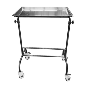 <span class=keywords><strong>Chariot</strong></span> <span class=keywords><strong>médical</strong></span> de plateau d'acier inoxydable des meubles 304 médicaux MN-SUS004 avec des roues - Product Image 1